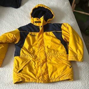 Columbia Kids Yellow and Blue  Jacket size 10/12